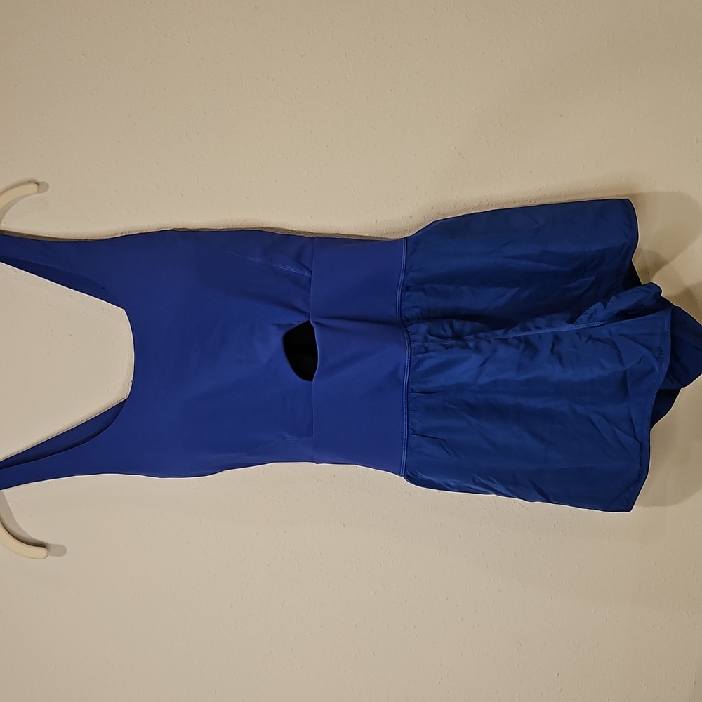 Wenlia Womens Workout Romper Tennis Dress Running Onesie Criss Cross L NWT Swim - Picture 7 of 7